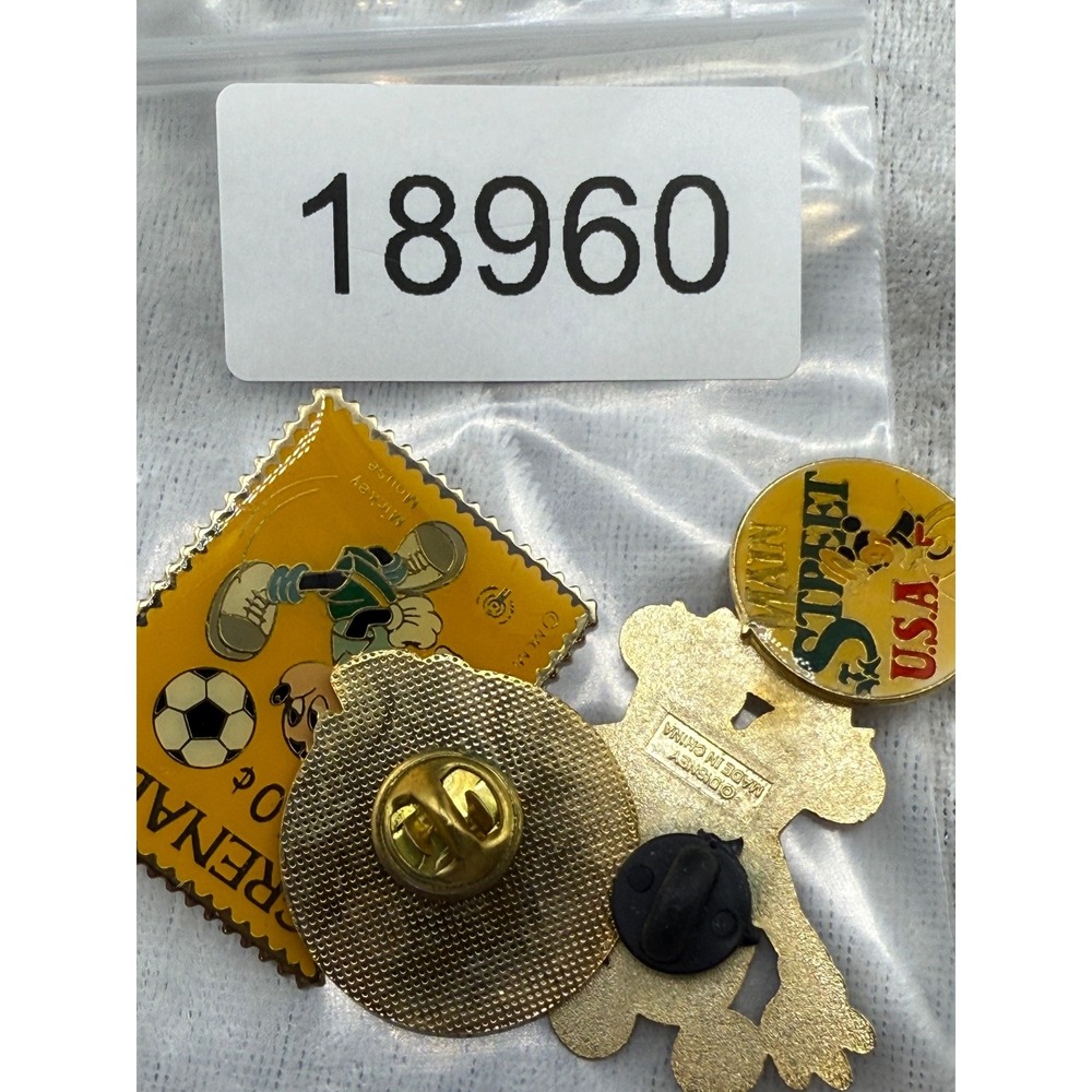 Vintage Mickey Mouse Pin Brooch Lot Stamp Main Street‎ - Picture 11 of 11